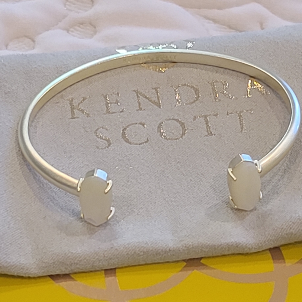 Kendra Scott Edie Bracelet, White / Gold; New